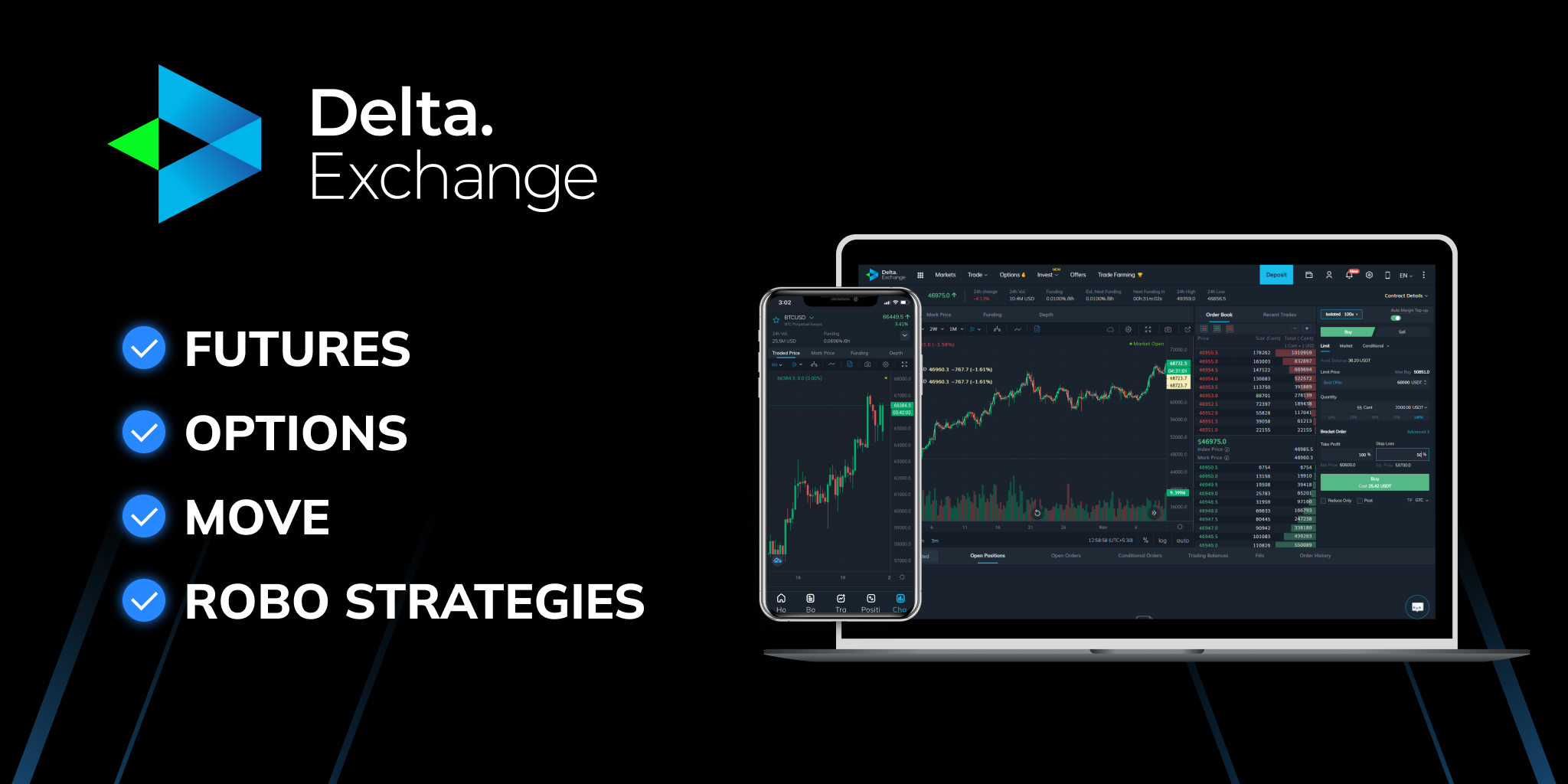 Delta.exchange เพลตฟอร์มการซื้อขายล่วงหน้า cryptocurrency ได้สูงสุด 100x-การซื้อขาย Futures